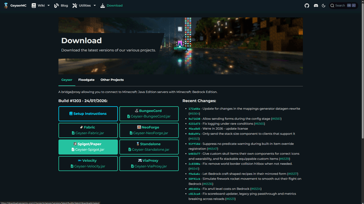How to Install Geyser and Floodgate on a Minecraft Server (2026)