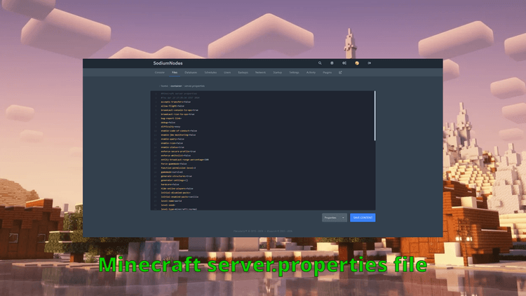Minecraft server.properties Guide: Optimize Your Server & Fix Lag